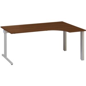 Rohový písací stôl CLASSIC C, pravý, dezén orech
