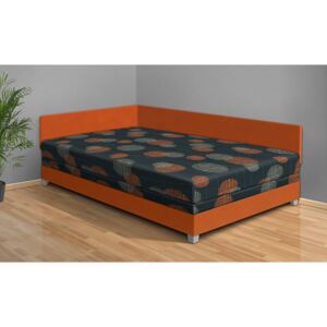 Nabytekmorava Čalúnená posteľ Aneta 110x200 cm farba čalounění: oranžová/53980-1007