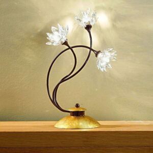 Stolná lampa Fiorella číra
