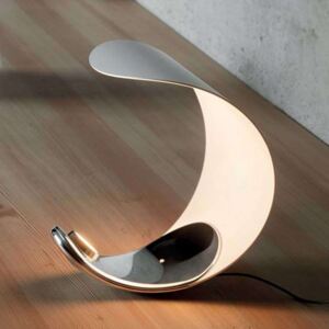 Dizajnová stolová lampa Curl so stmievačom