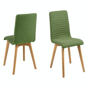 Dizajnová jedálenská stolička Alano, zelená