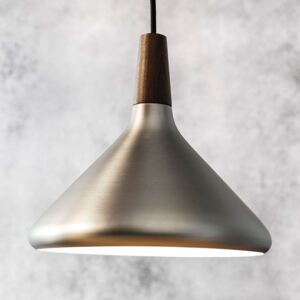 Závesná lampa Float z brúsenej ocele, 27 cm