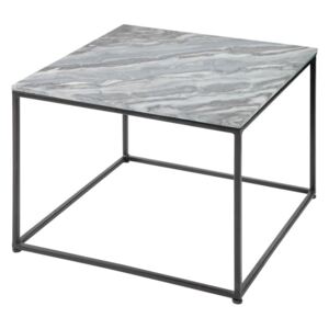 Konferenčný stolík Elements s mramorovou doskou sivý