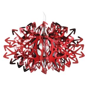 Slamp Devil – červená dizajnérska závesná lampa