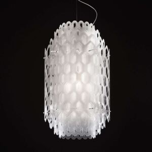 Slamp Chantal – LED závesná lampa 85 cm, biele
