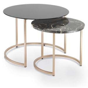 CIN dizajnový príručný stolík okrúhly P&C - matný lak - priemer 60 cm