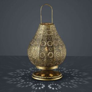 Jasmin lampa orientálny dizajn starožitná mosadz