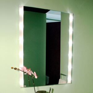 Hranaté nástenné zrkadlo BRIGHTLIGHT, osvetlené