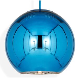 Tom Dixon Copper Round 45 – závesná lampa modrá