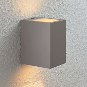 Betónové nástenné svietidlo Smira sivé 12,5x15 cm