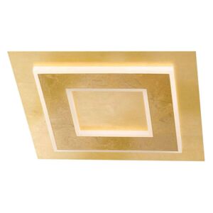 Štvorcové zlaté stropné LED svietidlo Granada
