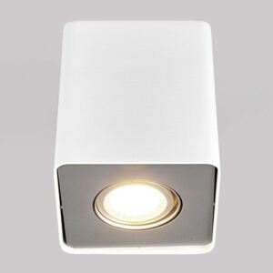 GU10-LED-Downlight Giliano, 1pl., hranaté, biele