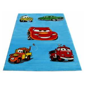 Detský kusový koberec CARS modrý, Velikosti 160x220cm