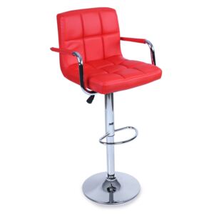 Tresko Barová stolička s područkami BH014 Red
