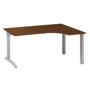 Ergo kancelársky stôl Alfa 300, 180 x 120 x 74,2 cm, pravé vyhotovenie, dezén orech