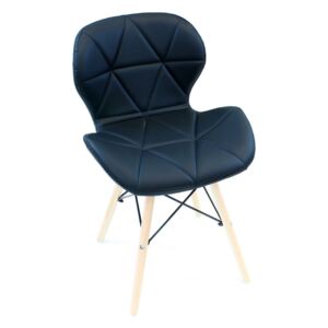 APT Dizajnová stolička štýl DSW, čierna, CA17F