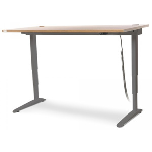 Výškovo nastaviteľný stôl Professional 160 cm, sivá podnož calvados