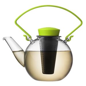 QDO Sklenená čajová kanvica Tea for U zelená