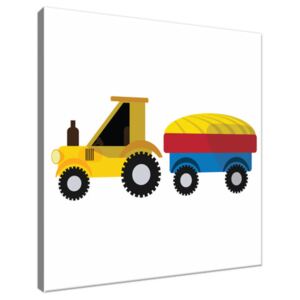 Obraz na plátne Traktor s vlečkou 30x30cm 4139A_1AI