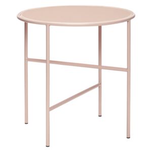 Hübsch bočný stolík sklo/kov 020914, ružová/béžová