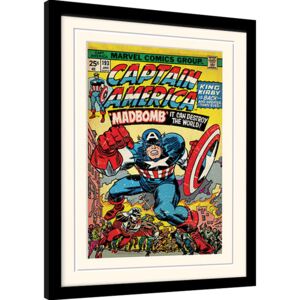 Rámovaný Obraz - Captain America - Madbomb