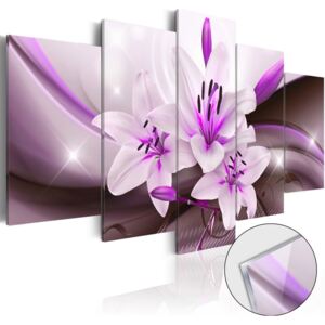 Obraz na skle Bimago - Violet Desert Lily 100x50 cm