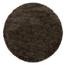Ayyildiz koberce Kusový koberec Fluffy Shaggy 3500 brown kruh - 120x120 (priemer) kruh cm
