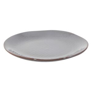 Šedý keramický tanier Mainard - Ø 21*2 cm
