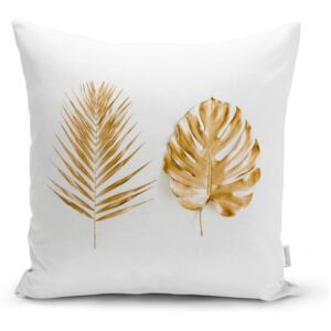 Obliečka na vankúš Minimalist Cushion Covers Golden Leafes, 45 x 45 cm