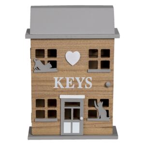 Skrinka na kľúče v tvare domčeka Keys - 20 * 7 * 29 cm