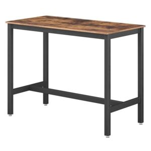 Barový stôl LEKSA čierna/hnedá