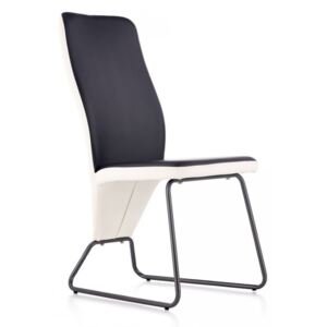 HALMAR Jedálenská stolička K300 čierna / biela