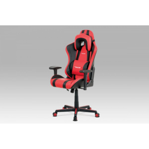 Kancelářská židle KA-V609 RED červená / čierná Autronic