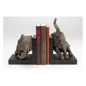 KARE DESIGN Zarážka na knihy Elephants 42 cm – set 2 ks
