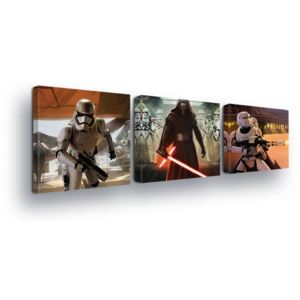 Obraz na plátne - Star Wars Heroes Trio II 3 x 25x25 cm