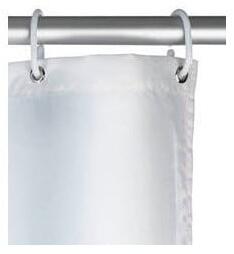 Biely sprchový záves s protiplesňovou povrchovou úpravou Wenko, 180 × 200 cm
