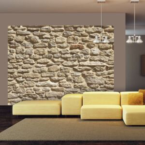 Bimago Fototapeta - Old, stone wall 200x154 cm