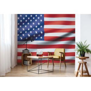 GLIX Fototapeta - 3D Flag United States Usa Vliesová tapeta - 368x254 cm
