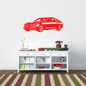GLIX BMW G11- nálepka na stenu Svetlo červená 95 x 35 cm