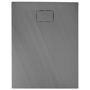 ATIKA sprchová vanička z liateho mramoru, obdĺžnik 120x80x3,5cm, šedá, dekor kameň