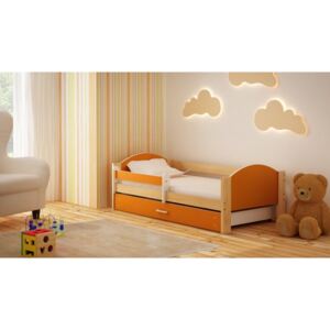 Detská posteľ Borek 180/90 cm zo zásuvkou oranž
