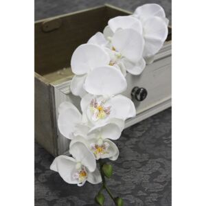 Biela umelá orchidea na stonke 92cm