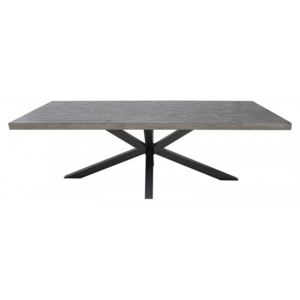 IIG - Priemyselný jedálenský stôl GALAXIE 200 cm šedý z borovicového dreva