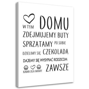 Obraz na plátne - V tomto dome (P_2036) - 40x60