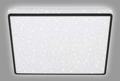 Plafon LED glamour biało-czarny LINO 27 cm