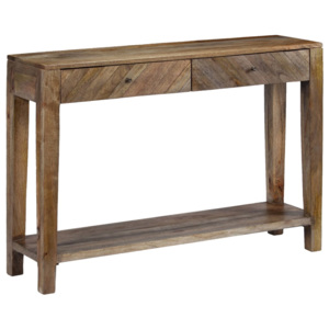 Konzolový stolík, masívne mangovníkové drevo 118x30x80 cm