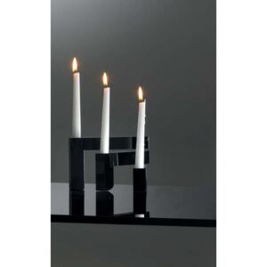 Svietnik ELEGANCE BLACK pre 3 sviečky