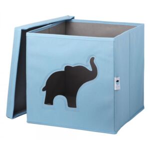 LOVE IT STORE IT - Úložný box na hračky s krytom a okienkom - slon