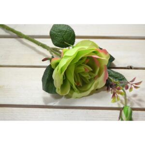 Umelé ruže - zeleno-ružové (v. 44 cm) 033 veľkosť