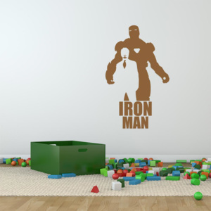 GLIX Avengers Iron Man - samolepka na stenu Hnedá 90x55 cm